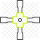 Llave De Tuercas Estiron Llave Inglesa Icono