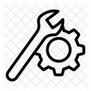 Llave De Engranajes Negocio Optimizacion Icono