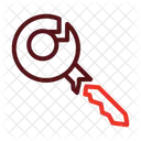 Llave Rota Cerradura Llave Icono