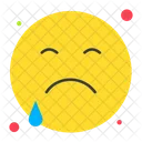 Llorar Emoticon Cara Icono