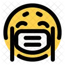 Llorando Emoji Con Mascarilla Emoji Icon