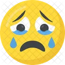 Llorar Llorar Emoticon Icono