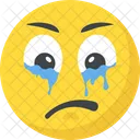 Llorar Llorar Emoticon Icono