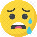 Llorar Llorar Emoticon Icono