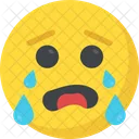 Llorar Llorar Emoticon Icono