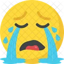 Llorar Llorar Emoticon Icono