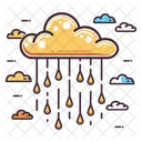 Lloviendo Clima Lluvia Icono