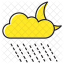 Lloviendo Nube Luna Icon