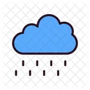 Lloviendo Nube Dia Icon