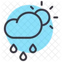 Llovizna Nube Dia Icon