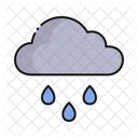 Lluvia Llloviendo Nube Icono