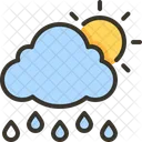 Lluvia Dia Lluvioso Soleado Icon