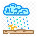 Acido Lluvia Transportando Icono