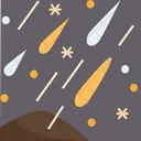 Lluvia de meteoros  Icono