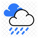 Nube Lluvia Tiempo Lluvioso Lluvioso Icono
