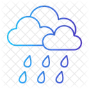 Fuertes Lluvias Tiempo Lluvioso Lluvia Icono