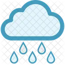 Lluvioso Agua Nube Icono