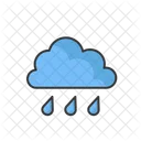 Lluvioso Lluvia Nube Icono