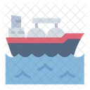 LNG Tanker Schiff Transport Symbol