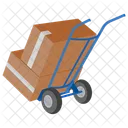 Loaded hand truck  Icon