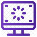 読み込み、コンピュータ、進行状況 アイコン