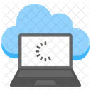 Cloud Data Loading Icon