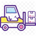 Loading Forklift  Icon