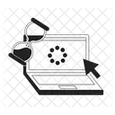 Loading notebook monochrome  Symbol