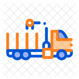 Free Loading truck Icon of Colored Outline style - Available in SVG ...