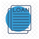 Loan Agreement Loan Application Loan Papers Icône