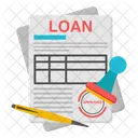 Loan Agreement Loan Paper Loan Document Icon