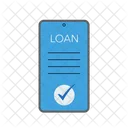 Loan Application Online Approval Credit Check Icon
