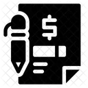 Loan Contract Sign Icon