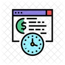 Loan Payment Date Time Pay Icon