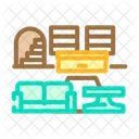 Lobby Gastfreundschaft Hotel Symbol
