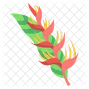 Lobster Claw Flower Blossom Icon