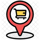 Local De Compras Endereco De Compras Localizacao Do Mercado Icon