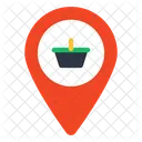 Localizacao De Compras Localizacao De Mercearia Geolocalizacao Ícone