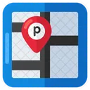 Localizacao De Estacionamento Direcao GPS Ícone