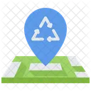 Local De Reciclagem Localizacao Ecologica Mapa Icon