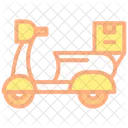 Local Delivery Scooter Delivery Vehicle Icon