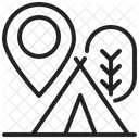 Localização do acampamento  Ícone
