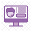 Local na rede Internet  Ícone