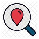 Local Seo Magnifying Glass Loupe Icon