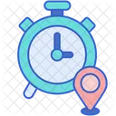 Local Time Travel Time Location Pin Icon