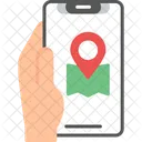 Application De Localisation Telephone Portable GPS Icône