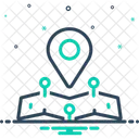 Localizacao Mapa Direcional Ícone