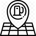 Localizacao Posto De Gasolina Mapa Ícone