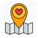 Localizacao Namorados Amor Icon