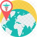 Localizacao Global Medicina Ícone